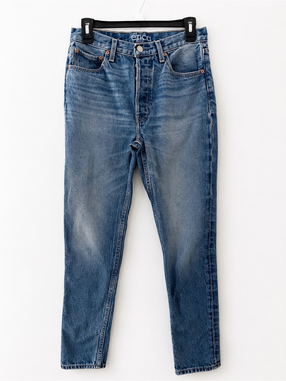 Etica Women's High Rise Skinny Jeans - Medium Wash Blue
